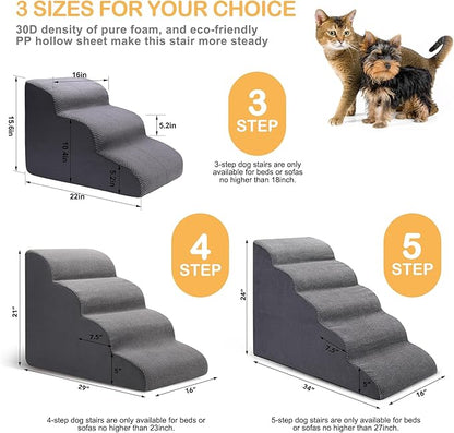 Dog Stairs for Bed 5 Tier 24" High