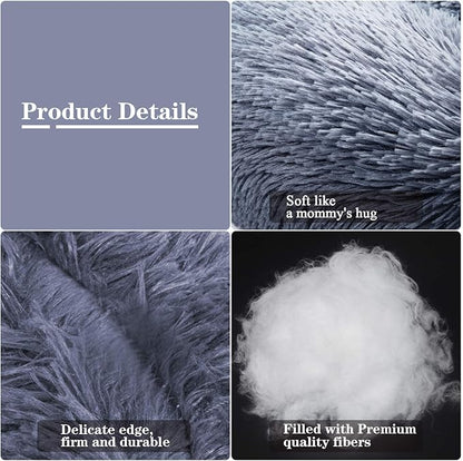 MFOX Calming Dog Bed (L/XL/XXL/XXXL) for Medium and 25/35/55/100lbs