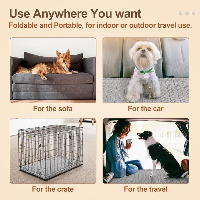 BEAUTYZOO Dog Crate Mat Pad 36" x 24"