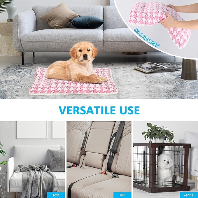 Dog Bed Mat 22-inch Kennel-Pink