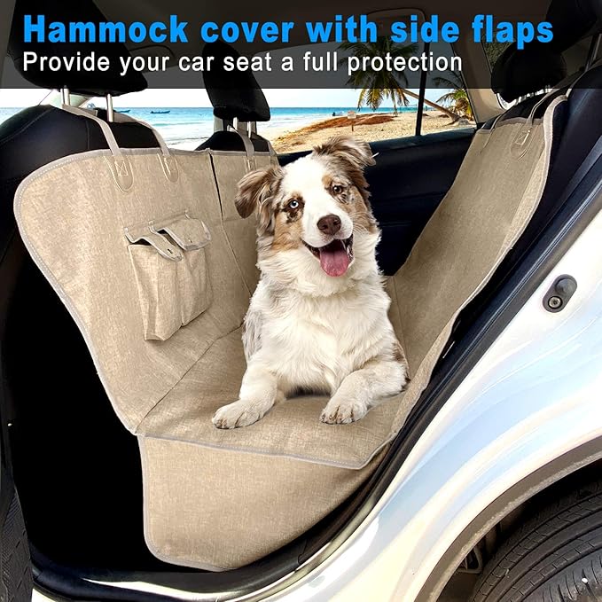 Dog Seat Cover for Back Seat-More Durable Waterproof Backseat Protector