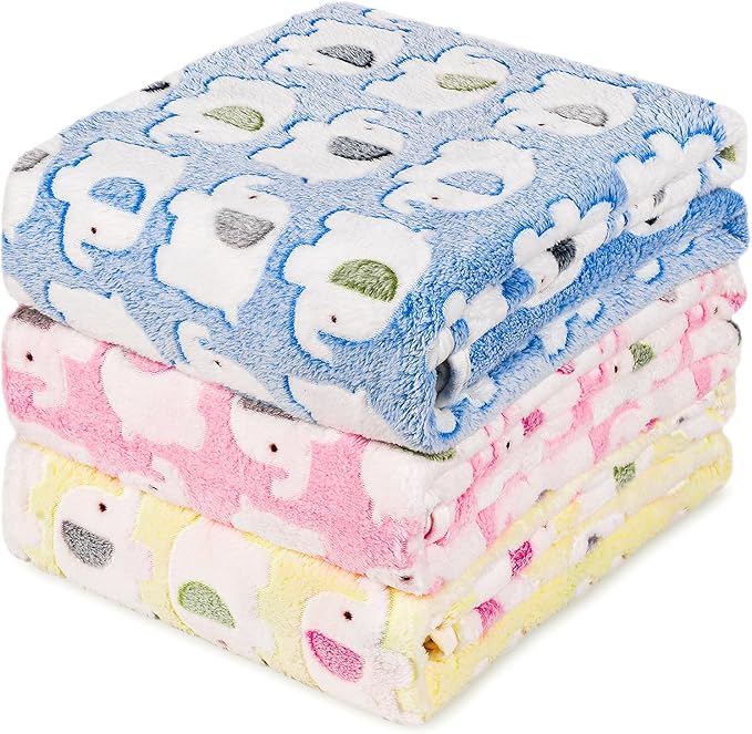 PJYuCien Blankets 1 Pack 3 - Fluffy Premium Fleece Flannel Throw Dog Blanket, Soft Warm Cute Print Cat Blanket, 23"x16" Pet Blankets for Small Dog Cat Puppy