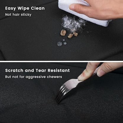 Miguel 900D Oxford Outdoor Waterproof Dog Crate Bed 40inch, Black