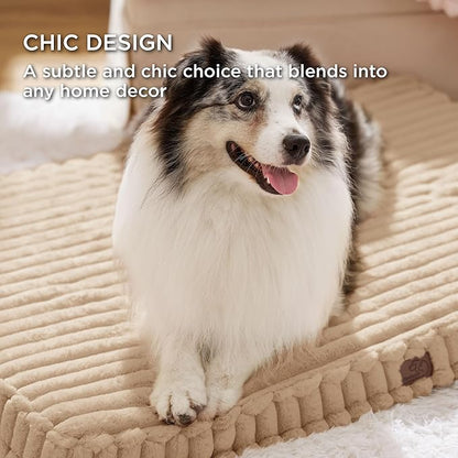 Bedsure Orthopedic Dog Bed for Large Dogs (44x32, Tuscan
