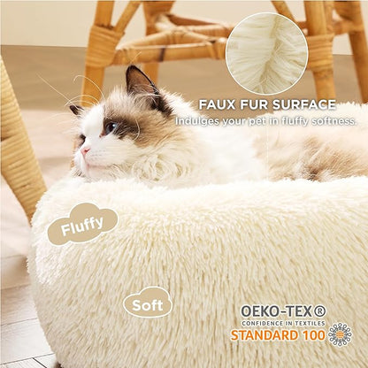 Bedsure Calming Cat Bed for Indoor Cats 15 lbs 20 inches