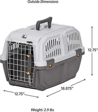 MidWest Homes for Pets Skudo Plastic Carrier, 19-Inch Ideal for "Toy" Dogs with an Adult Weight up to 6 Pounds