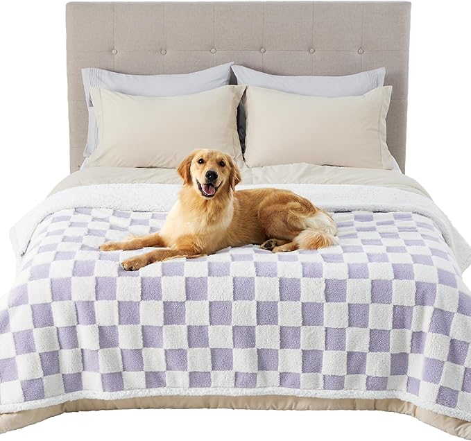 Lesure Waterproof Dog Blanket for Large Dogs 3D Textured