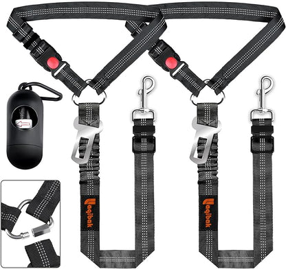 Removable Dog Seat Belt Harness for Car 3 in 1 Pet