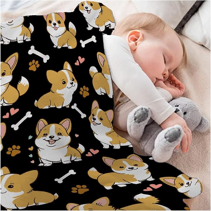 Corgi Dog Blanket Dog Blanket Gifts Super Soft Corgi Blanket for Dog 40"x30" for