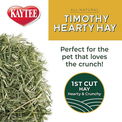 Kaytee Timothy Hearty Hay for Guinea Pigs, Rabbits & Other Small Animals, 48 oz