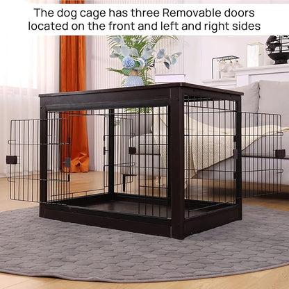 37.8 x 23.6 x 27.1 Inches Dog Crate Furniture Style for Small Medium Pets
