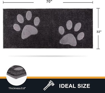 PURRUGS Dirt Trapper Door Mat 32" x 70"