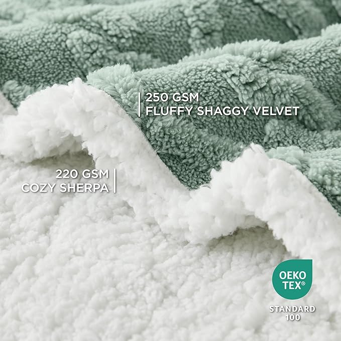 Bedsure Waterproof Dog Blankets for Large Dogs 60x80, Green