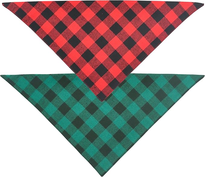 Realeaf Christmas Dog Bandanas 2 Pack