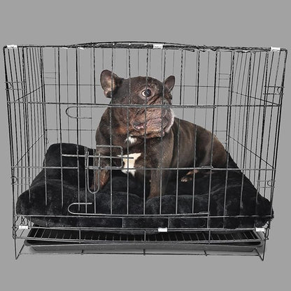 nononfish Crate Beds for Small Dogs Washable Fit Metal Dog Crates or Cage with Zipper 24 inch Anxiety,24 x 18