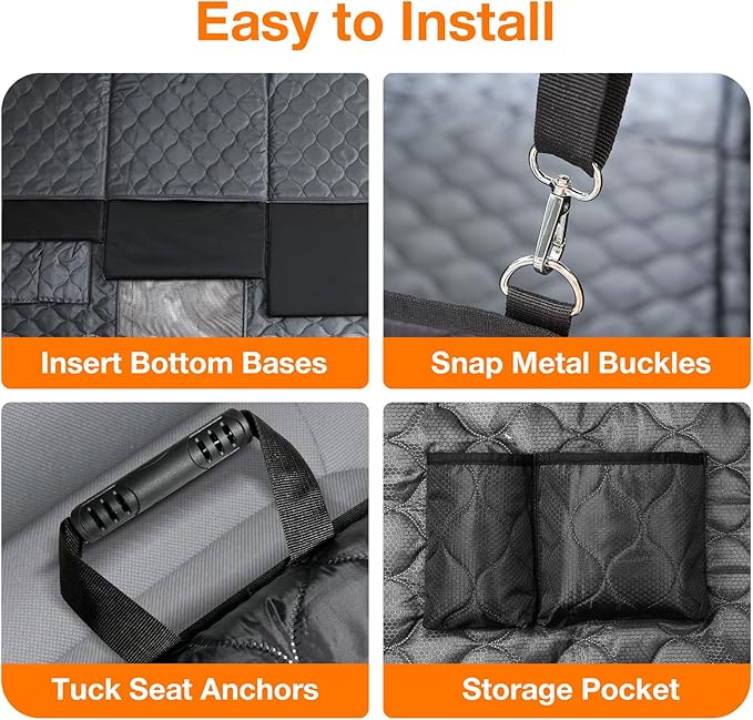 PETICON Back Seat Extender for Dogs with Hard Bottom