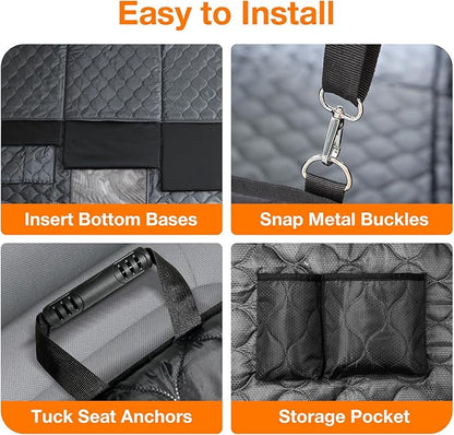 PETICON Back Seat Extender for Dogs with Hard Bottom