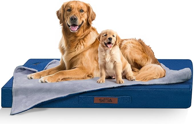 Sytopia Outdoor Dog Beds for for XLarge Sized Dogs with Detachable Blanket