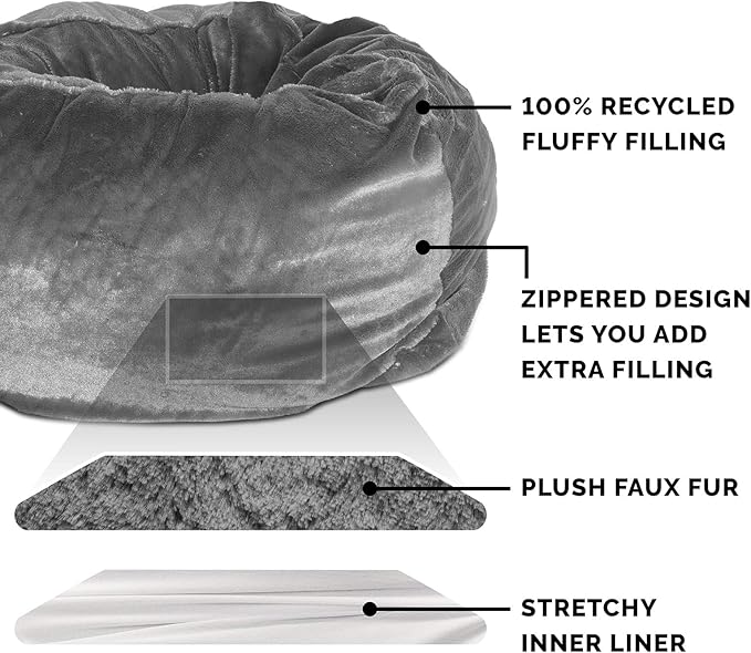 Furhaven Soft & Cozy Dog Bed for Large Dogs 95 lbs