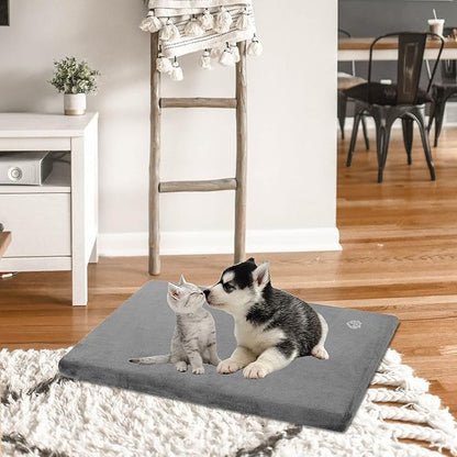 EMPSIGN Stylish Dog Bed Mat Dog Crate Pad Mattress Reversible (Cool & Warm)