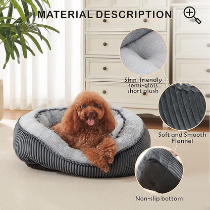 SIWA MARY Dog Beds for Small Medium Large Dogs & Cats. Washable Pet Bed