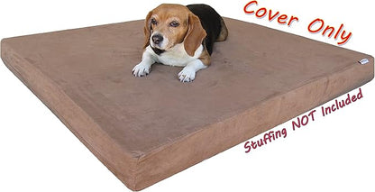 Dogbed4less External Pet Bed Cover with Zipper Liner for Medium Large Dog 37"X27"x4" ML,