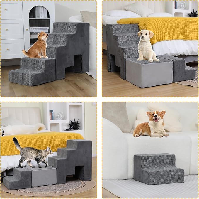Dog Stairs for High Beds 5 Tier