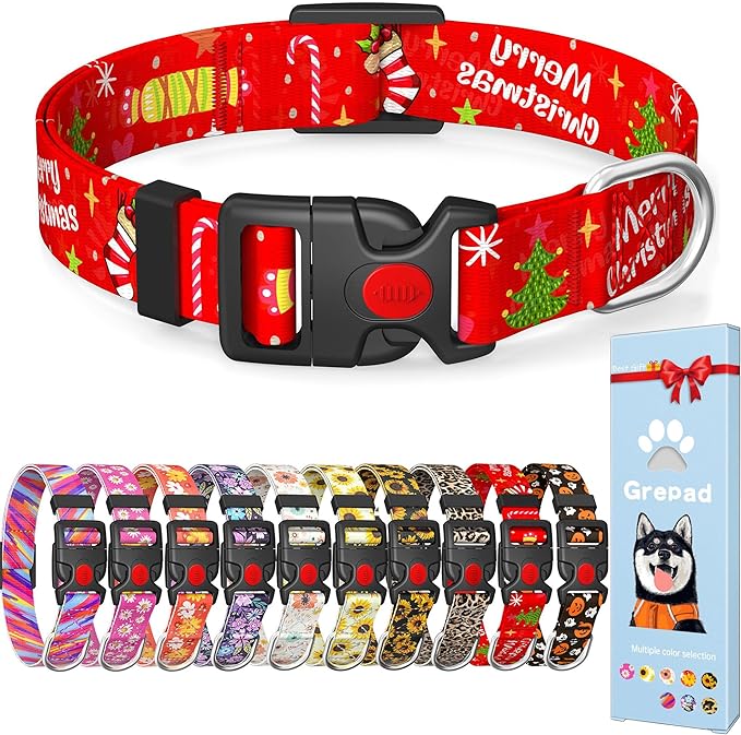 Cute Floral Dog Collar for Small Medium Large Dogs