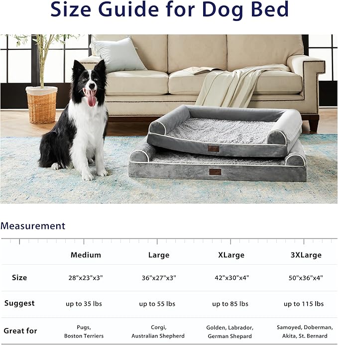 Figopage Jumbo Dog Bed for Large Dogs