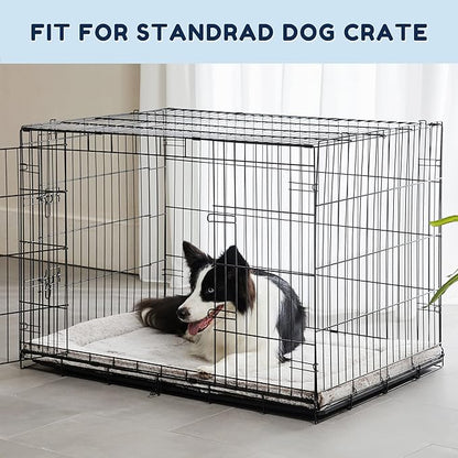 Figopage Stylish Dog Bed for Crate with Removable Machine Washable