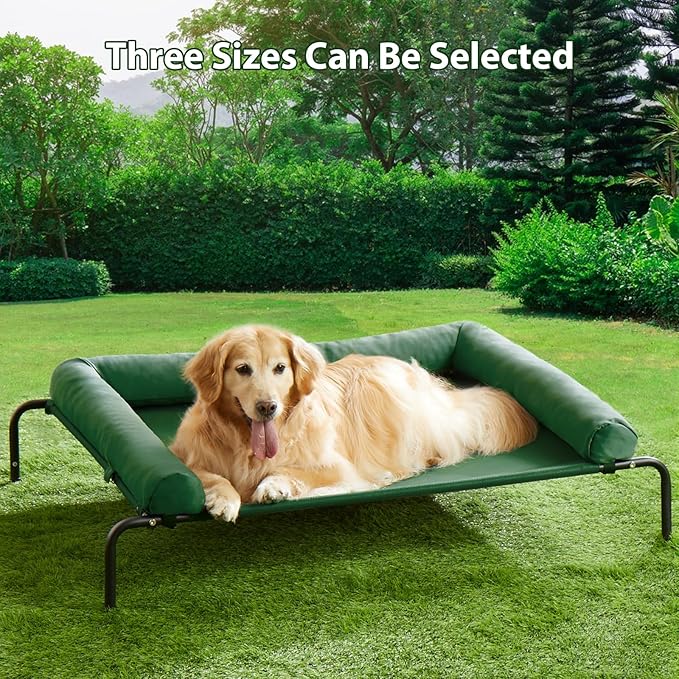 RRPETHOME Large Elevated Cooling Dog Bed