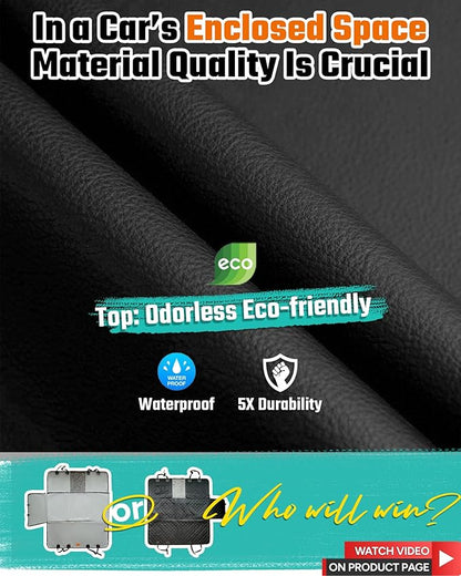 Back Seat Extender for Dogs，Heavy Duty Leatherette Dog 500lbs，Travel Dog