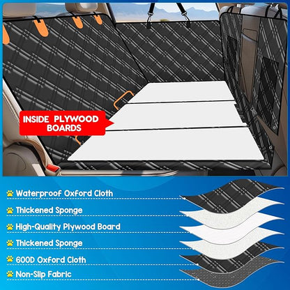 Loiion Back Seat Extender for Dogs 6 in 1 Convertible