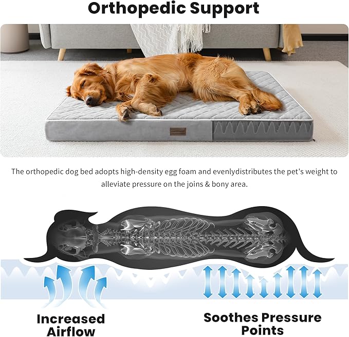 SunStyle Home Orthopedic Dog Beds for X-Large Dogs