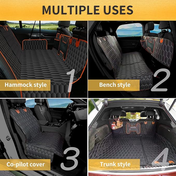 Pet car seat Cover 100% Waterproof,