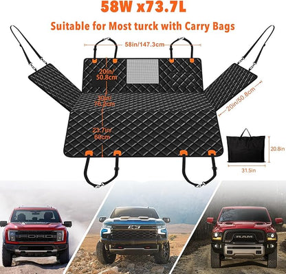 Dog Seat Cover for Trucks F150, RAM1500,Silverado,GMC