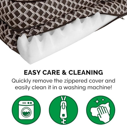 Furhaven Orthopedic Dog Bed for Large Dogs w/ Removable Bolsters & Washable Cover 95 lbs