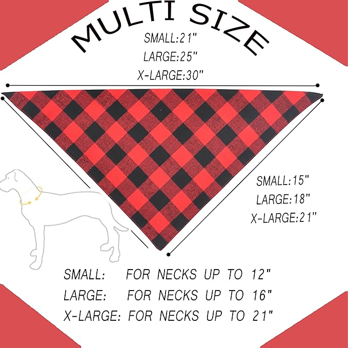 Realeaf Christmas Dog Bandanas 2 Pack