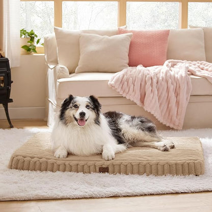 Bedsure Orthopedic Dog Bed for Large Dogs (44x32, Tuscan