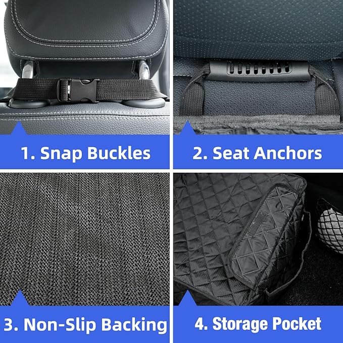 PETICON Waterproof Front Seat Car Cover 2 Pack