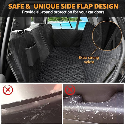 nzonpet Dog Car Seat Covers for Backseat 100% Waterproof F150- Black