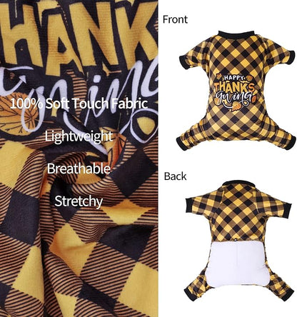 CuteBone Thanksgiving Dog Pajamas Costumes Pet Clothes Cat P261S