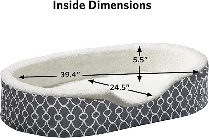 MidWest Homes for Pets Orthoperdic Egg-Crate Nesting Pet Bed w/ Teflon Fabric Protector
