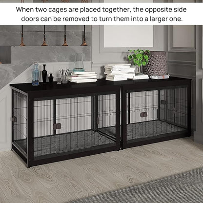 37.8 x 23.6 x 27.1 Inches Dog Crate Furniture Style for Small Medium Pets