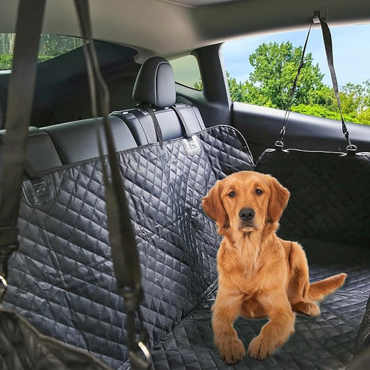 Dog Seat Cover Back Seat Pet Cover 100% Waterproof Scratchproof Dog Hammock Non-Slip Pet Liner Dog Back Seat Pet Mat for Interior Accessories (Model Y