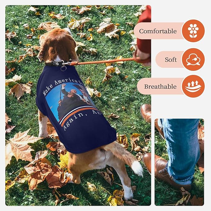 Large Dog Shirt -Navy Blue