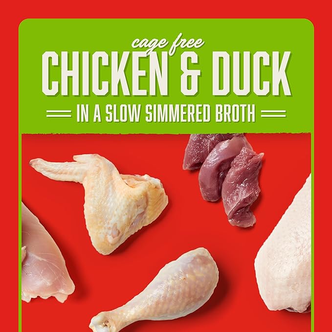 Stella & Chewy's Stella’s Shredrs Cage Free Chicken & Duck Recipe in Broth, 2.8 oz. Pouches (Pack of 24)