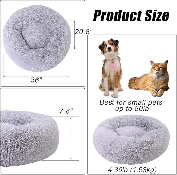 Calming Dog Bed 36" x 36")