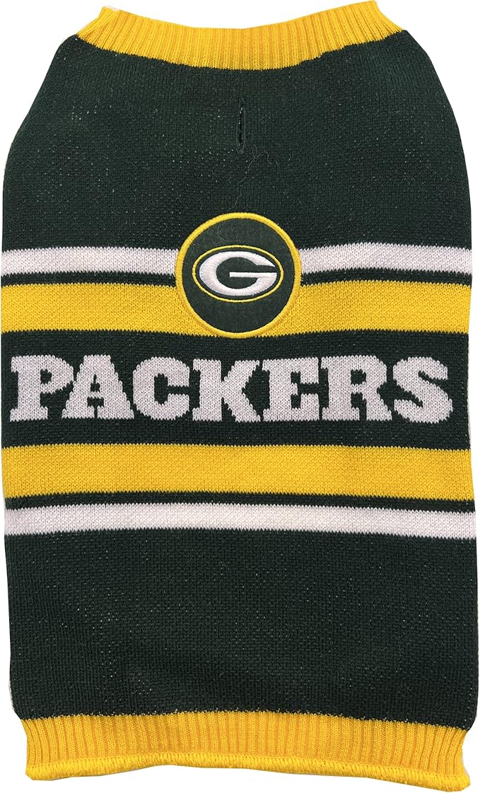 Pets First NFL Green Bay Packers Dog Sweater (GBP-4179-SM)