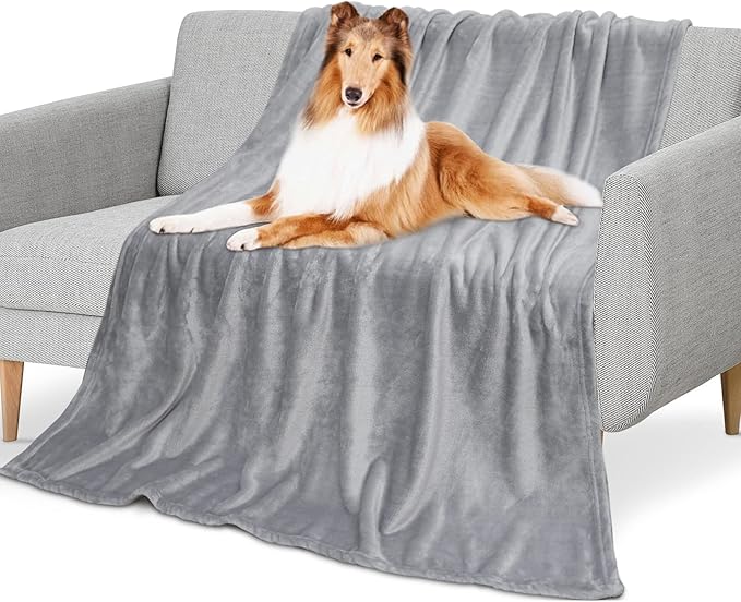 Large Dog Blanket-60 x 80" Soft Fleece Dog Blanket for Large Dog Washable